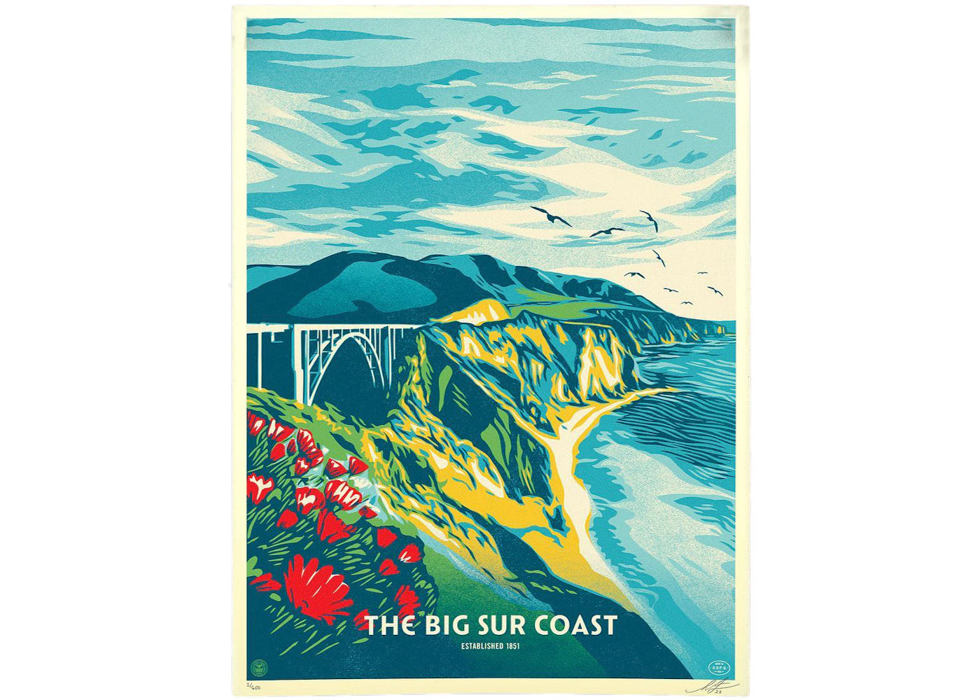 Shepard Fairey This Big Sur Coast Print (Signed, Edition of 600)