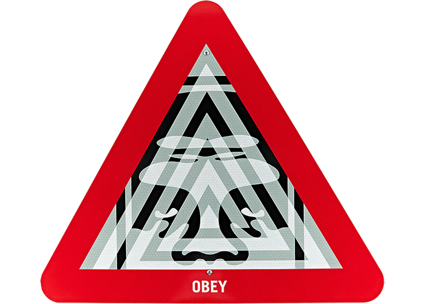 Shepard Fairey Unyielding Metal Street Sign (Signed, Edition of 350)