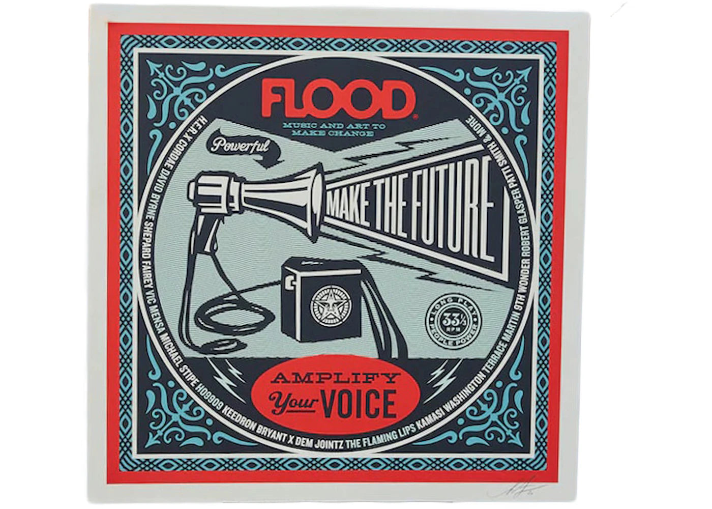 Shepard Fairey x FLOOD Print (Signed, Edition of 300)