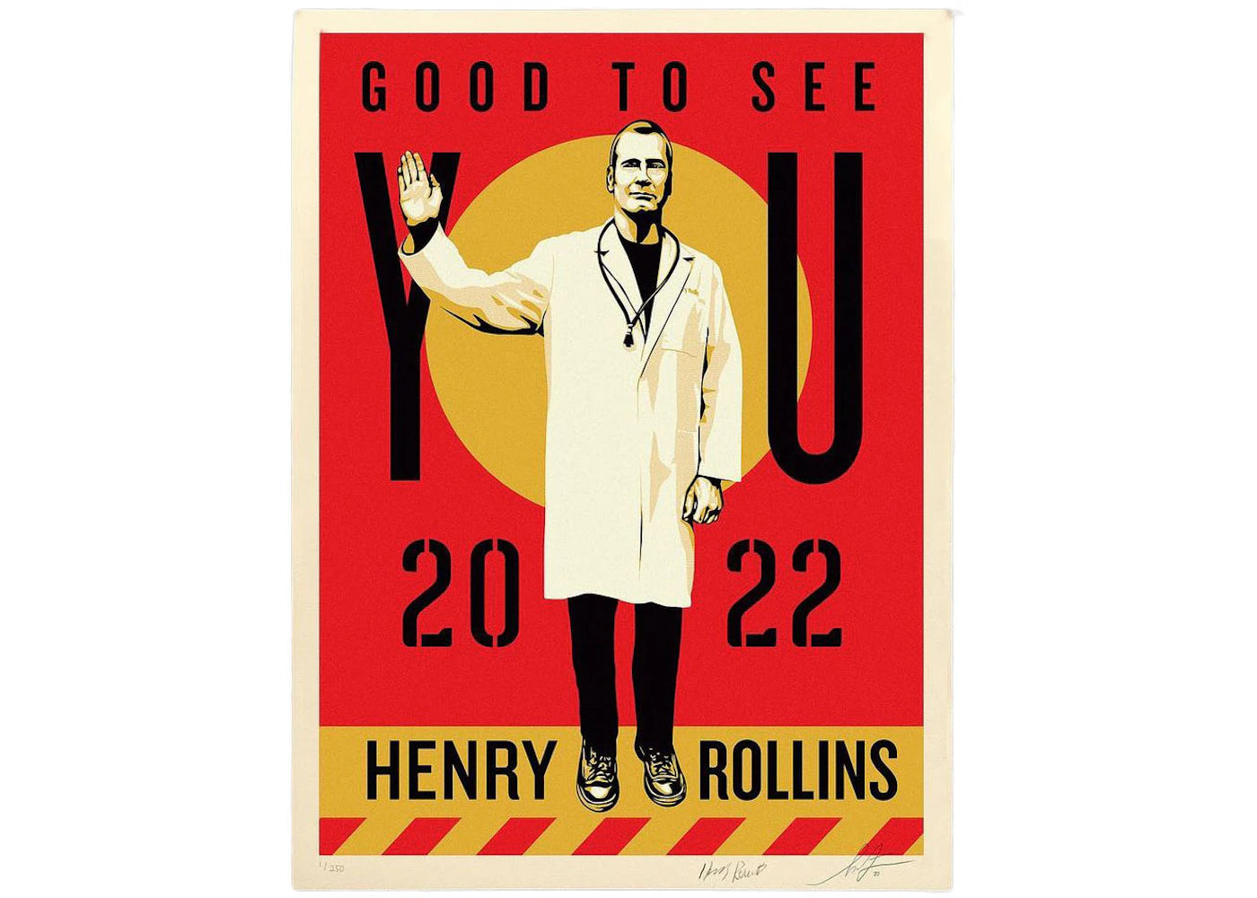 Shepard Fairey x Henry Rollins Good To See You Print (Signed, Edition of 250)