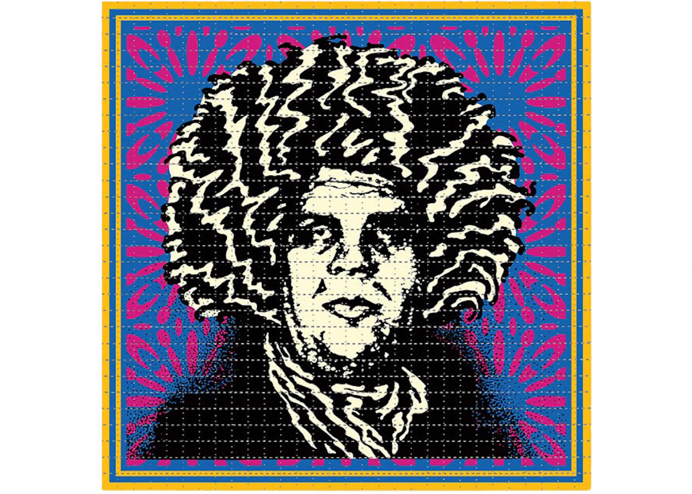 Shepard Fairey x John Van Hamersveld Psychedelic Andre ‘92 Obey Giant Blotter Variant Print (Signed, Edition of 419)