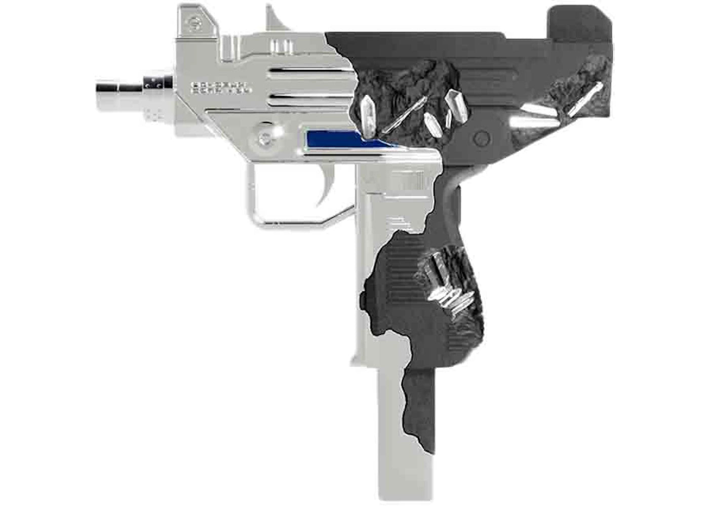 Shoeuzi Conflicting Futures Sculpture Chrome