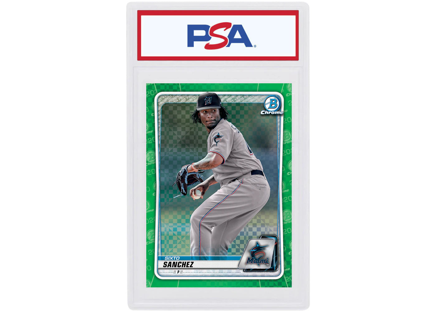 Sixto Sanchez 2020 Bowman Chrome X Green X-Fractor /31 #BCP-172 (PSA or BGS Graded)