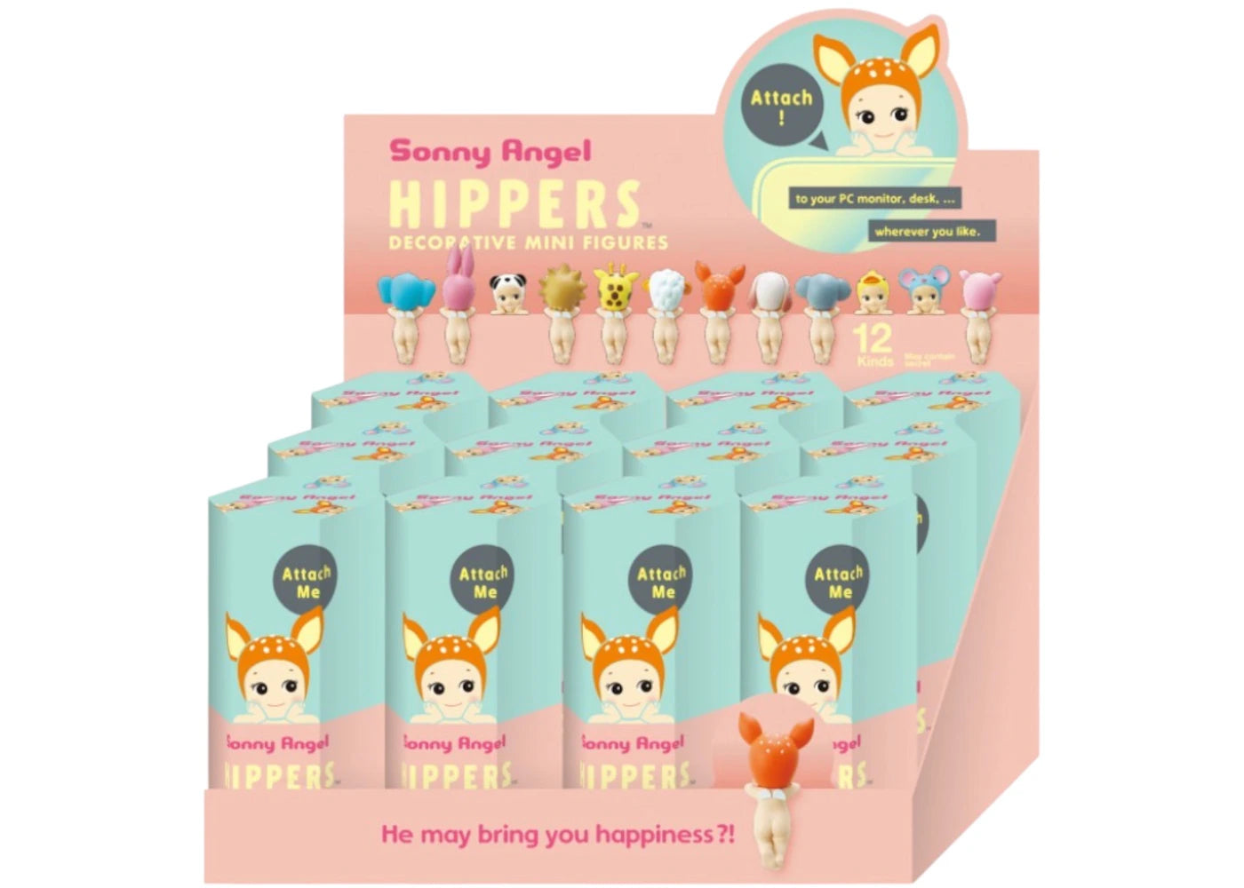 Sonny Angel Hippers Animals Series Sealed Case (12 Blind Box)