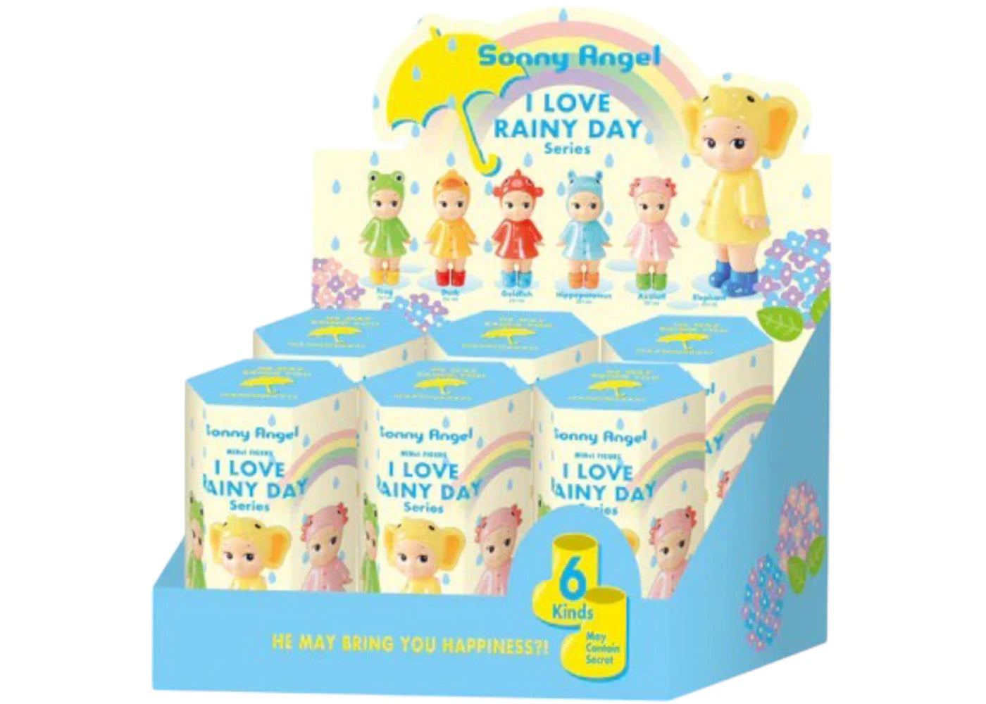 Sonny Angel I LOVE RAINY DAY Series Sealed Case (6 Blind Box)