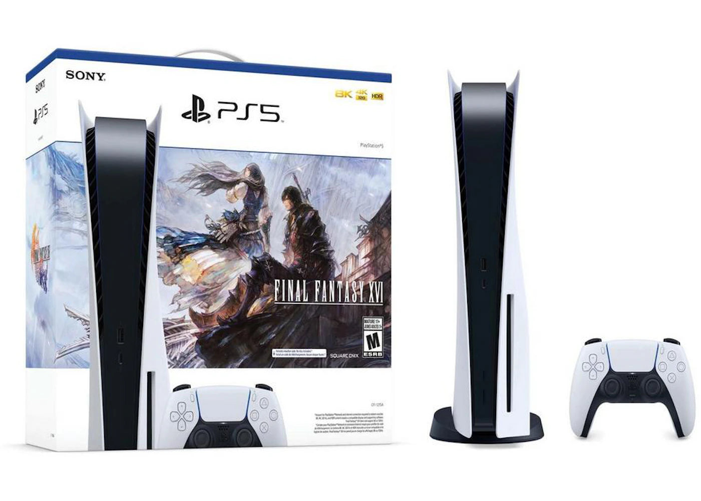 Sony PlayStation 5 PS5 Blu-ray Edition Final Fantasy XVI Console Bundle (UK Plug)