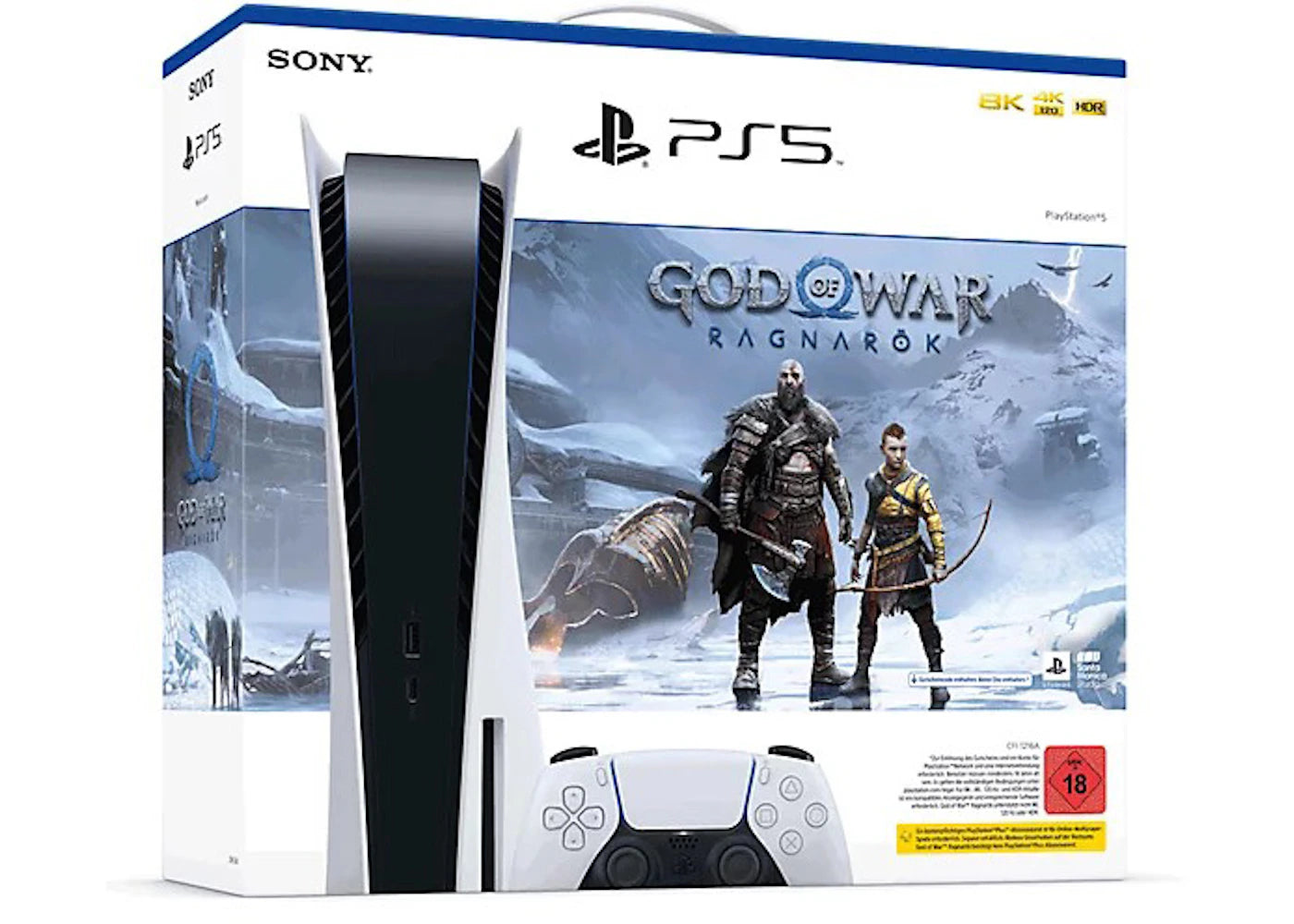 Sony PlayStation 5 PS5 Blu-ray Edition God of War Ragnarök (KR Plug) Console Bundle CFI-1218