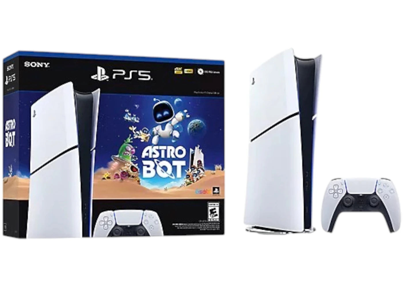 Sony PlayStation 5 PS5 Digital Astro Bot Slim Console Bundle (UK Plug)
