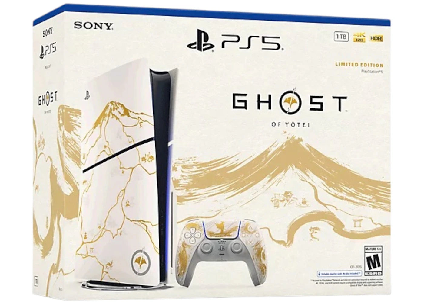 Sony PlayStation 5 PS5 Slim Ultra HD Ghost of Yotei Gold Limited Edition Bundle (UK Plug)