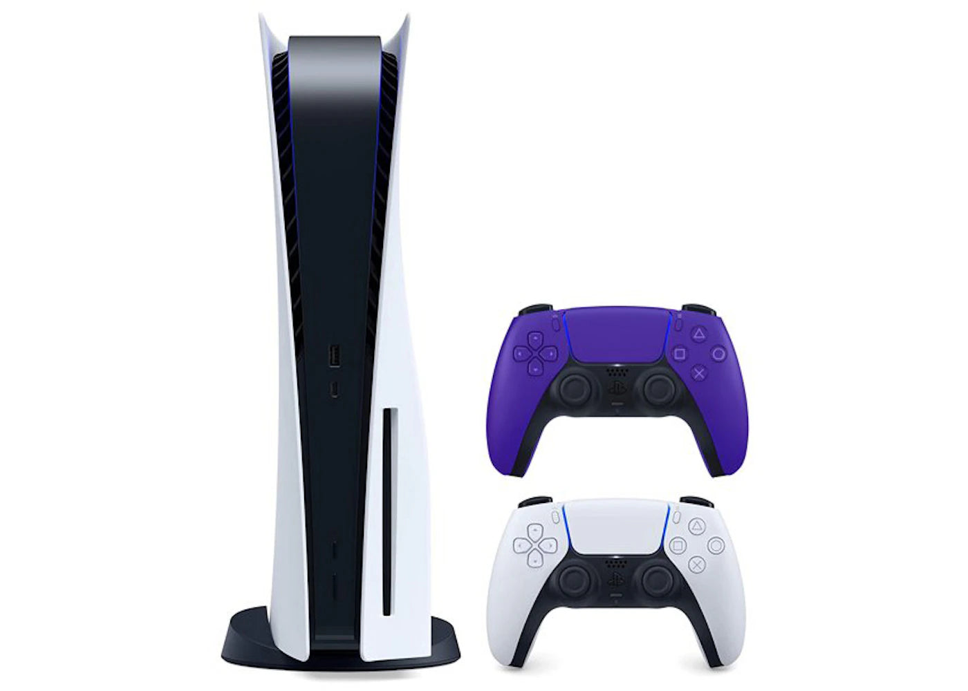 Sony Sony Playstation 5 PS5 Disc Console with Extra DualSense Wireless Controller Bundle (US Plug) 3005718-3006396/3006634 Glactic Purple