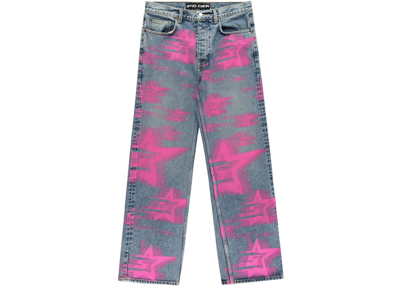 Sp5der 5 Star Blur Denim Pant Indigo