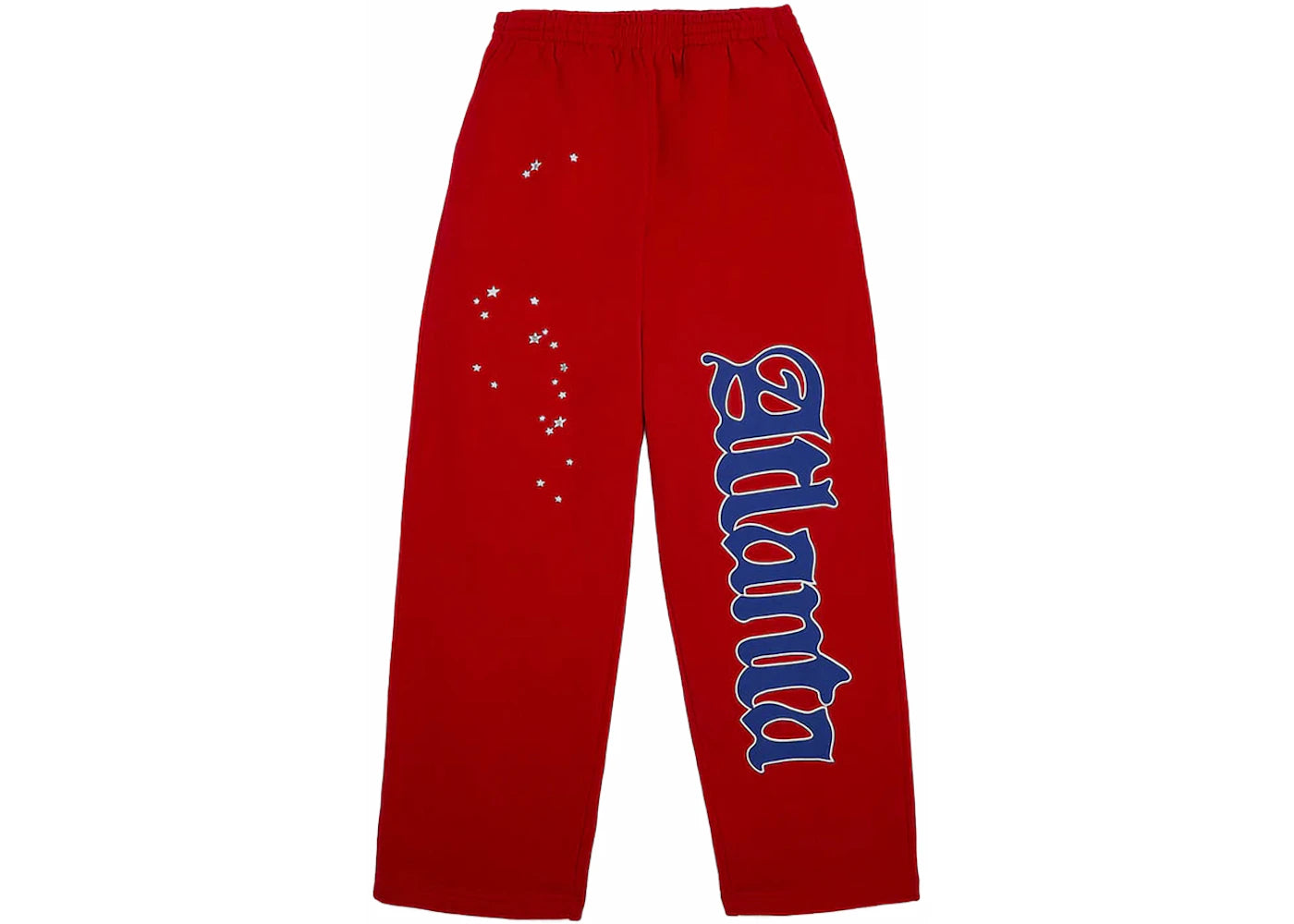 Sp5der Atlanta Open Leg Sweatpant Red