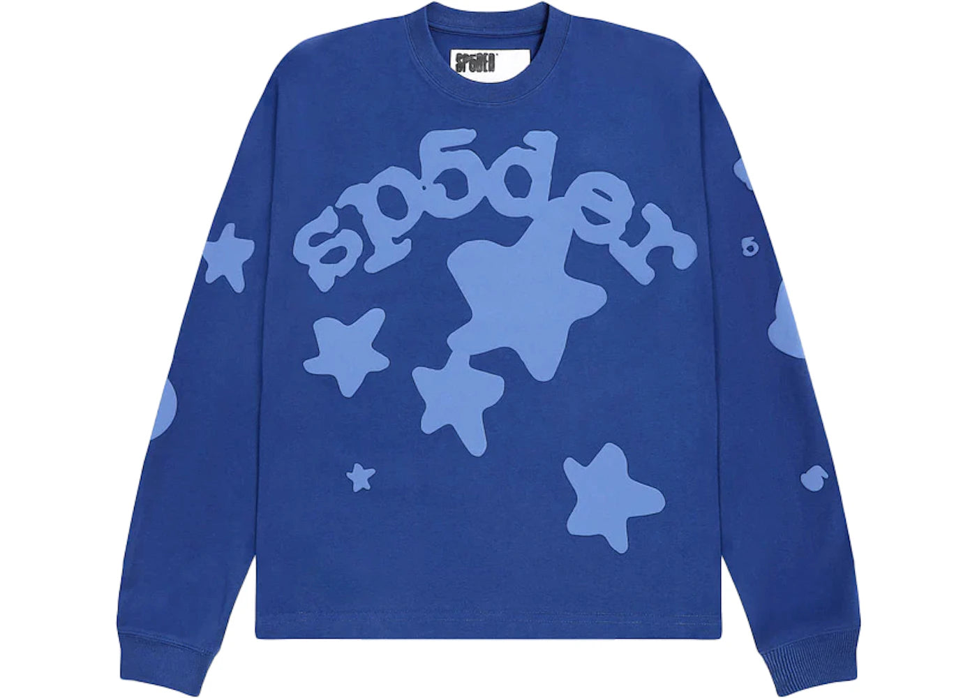 Sp5der Beluga Heavyweight L/S Tee Blue