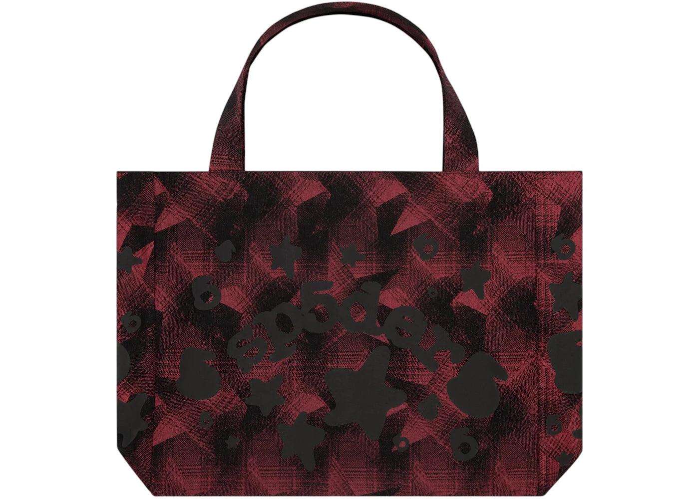 Sp5der Beluga Plaid Tote Black