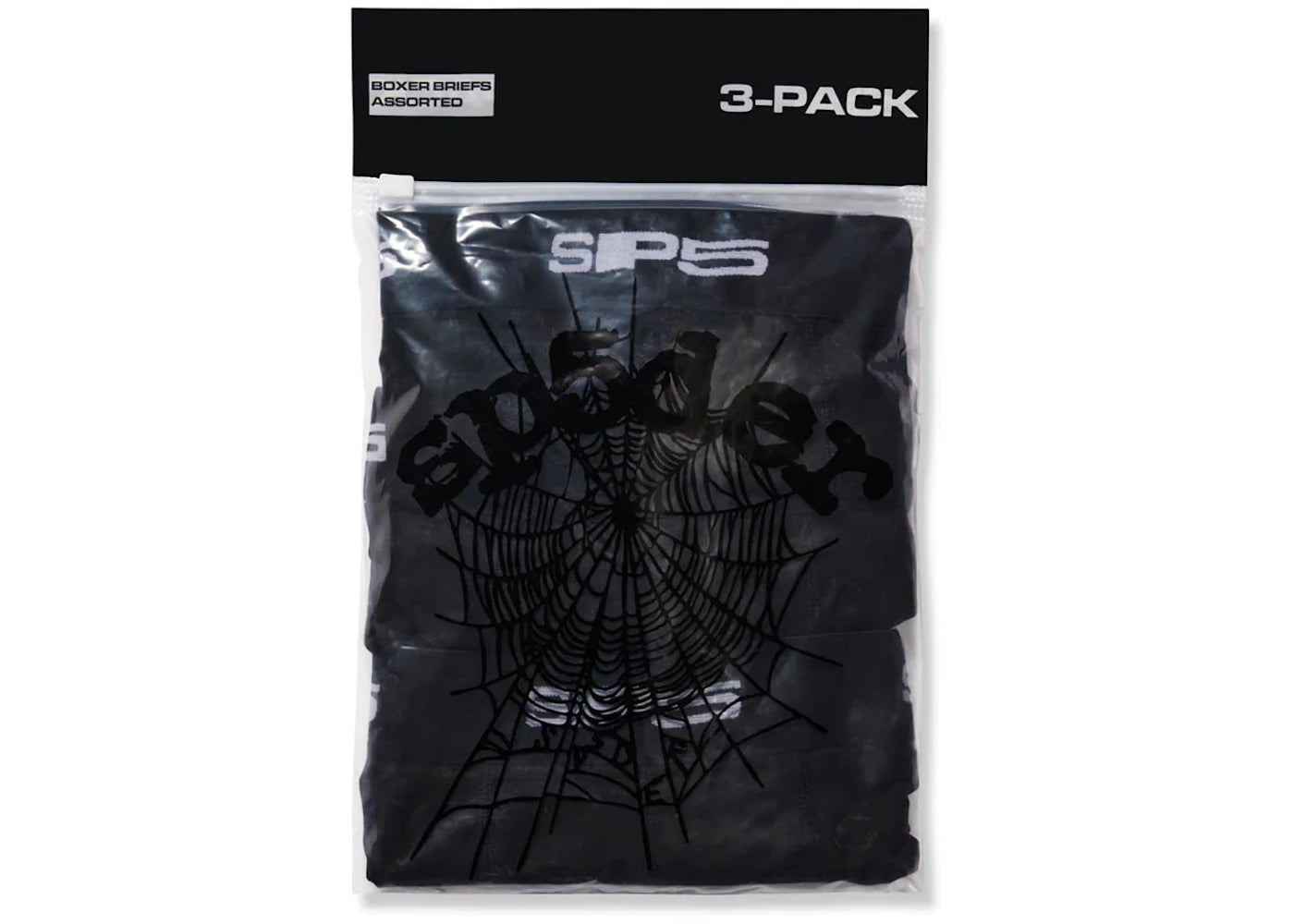 Sp5der Boxer Briefs (3 Pack) Black