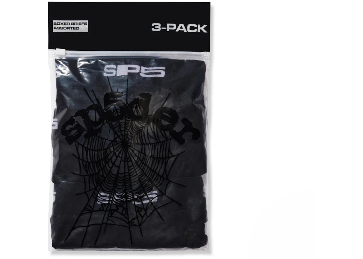 Sp5der Boxer Briefs (Set of 3) Black
