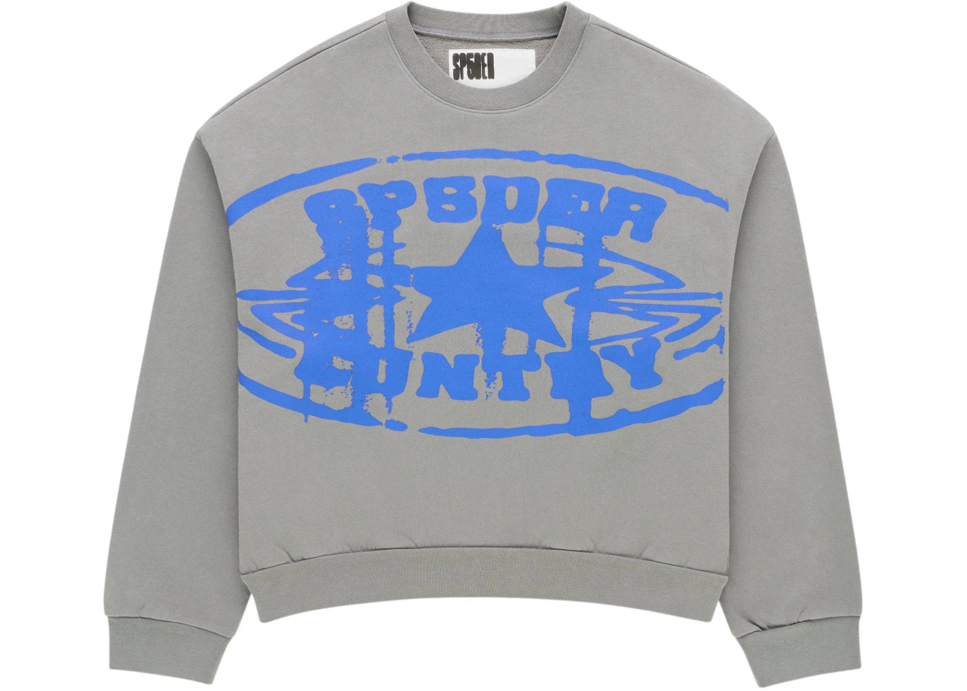Sp5der Country Crewneck Baby Slate