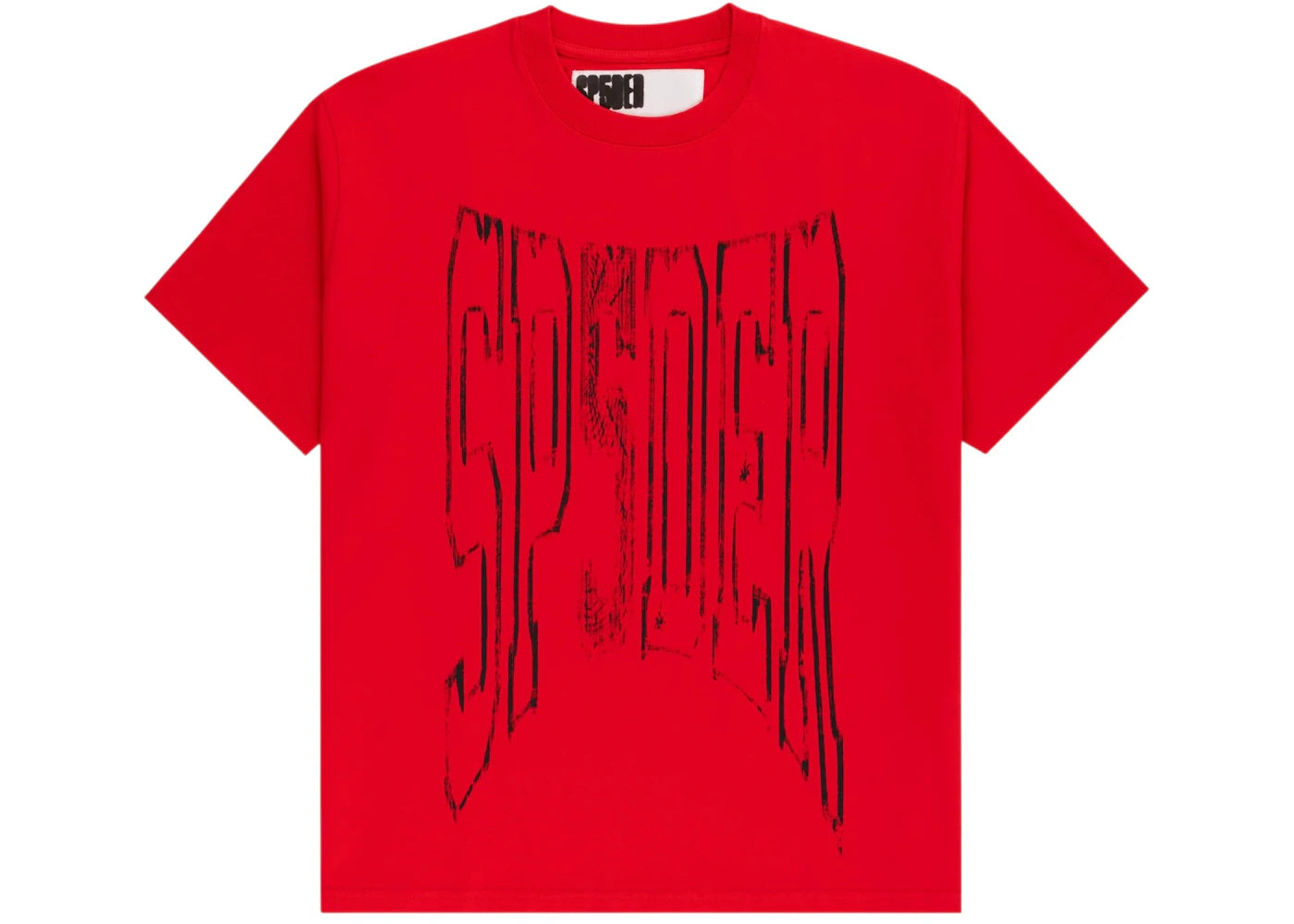 Sp5der Diffused Collegiate Tee Red