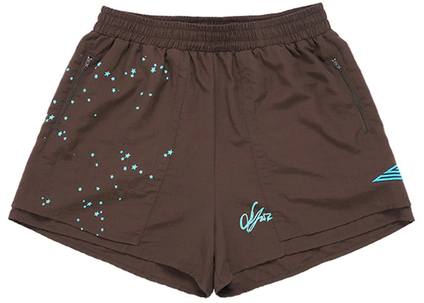 Sp5der Double Layer Shorts Chocolate