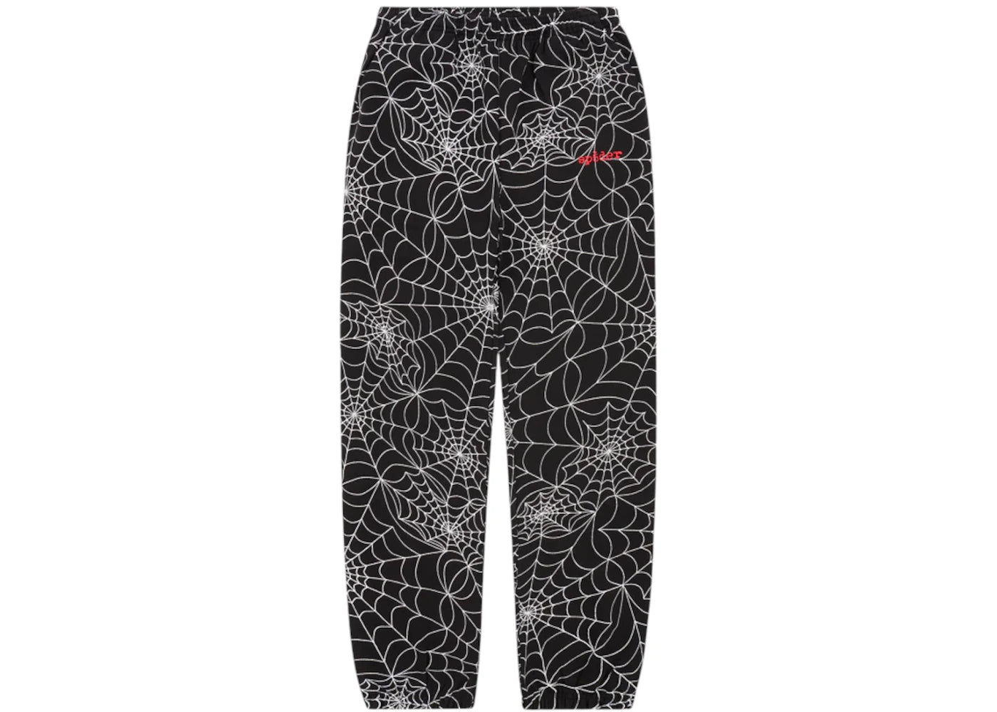 Sp5der Embroidered AOP Sweatpant Black