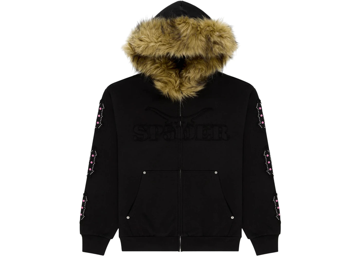 Sp5der Garibaldi Zip Up Black