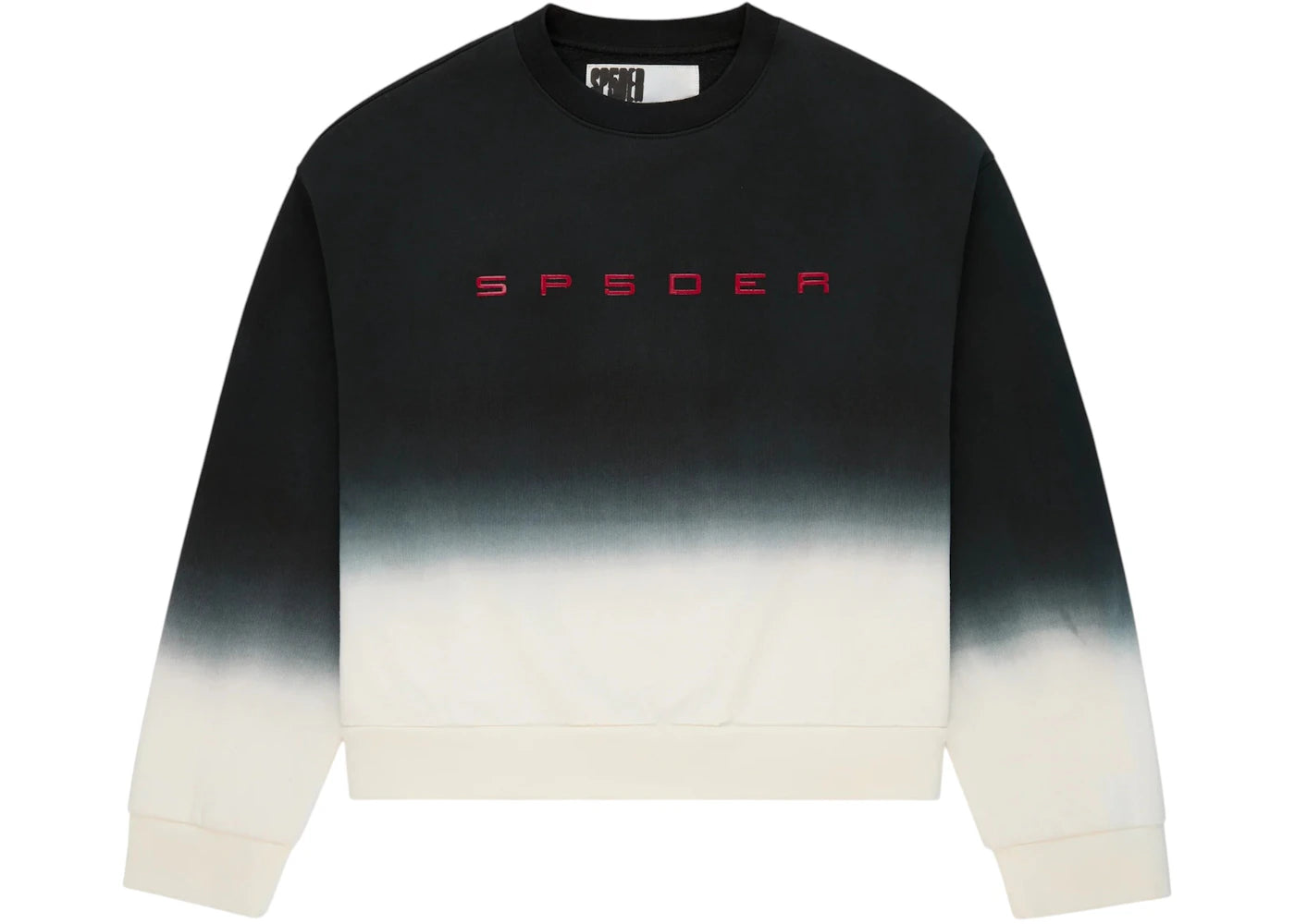 Sp5der Gradient Crewneck Black