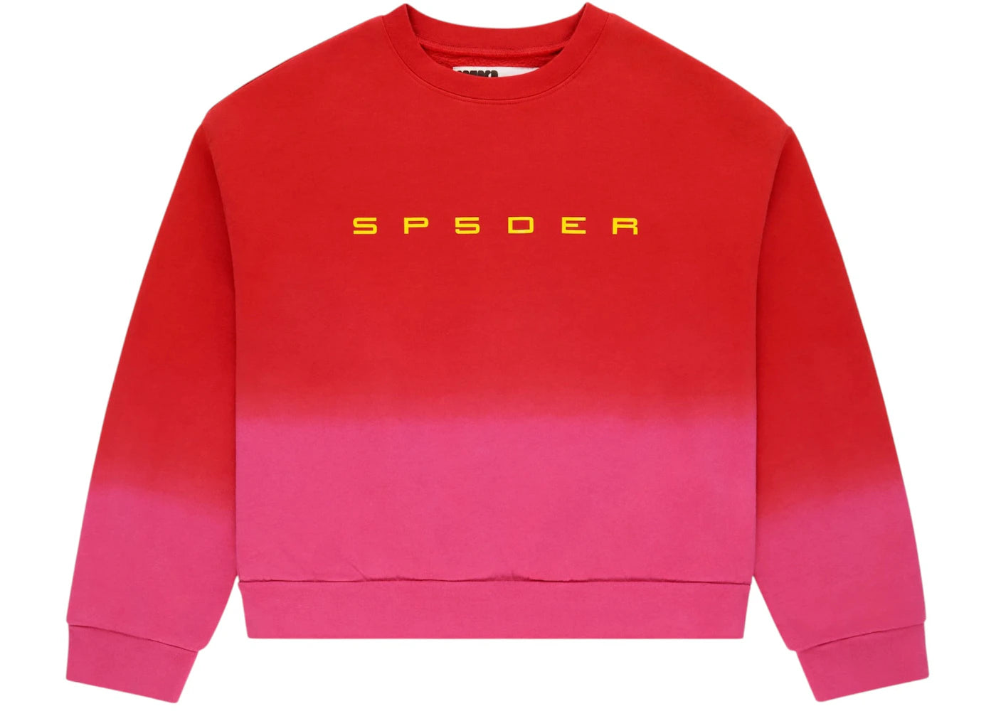 Sp5der Gradient Crewneck Red