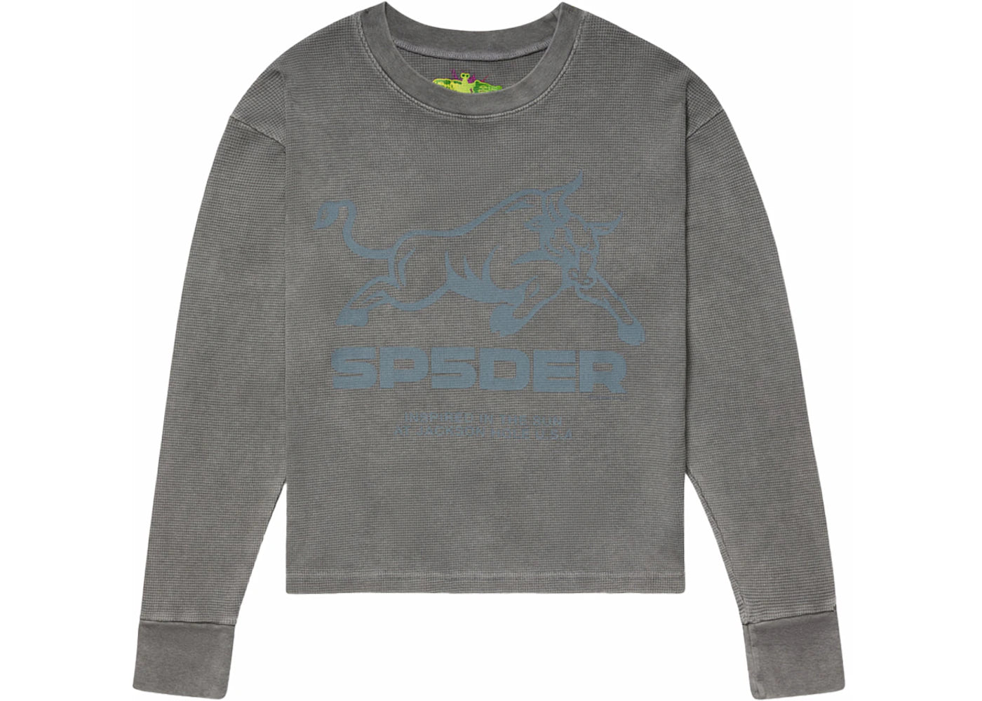 Sp5der Grey Bull Thermal L/S Tee Grey