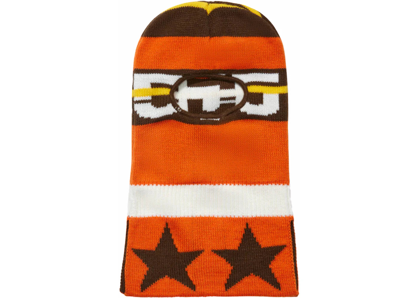 Sp5der Jacquard Knit Balaclava Orange