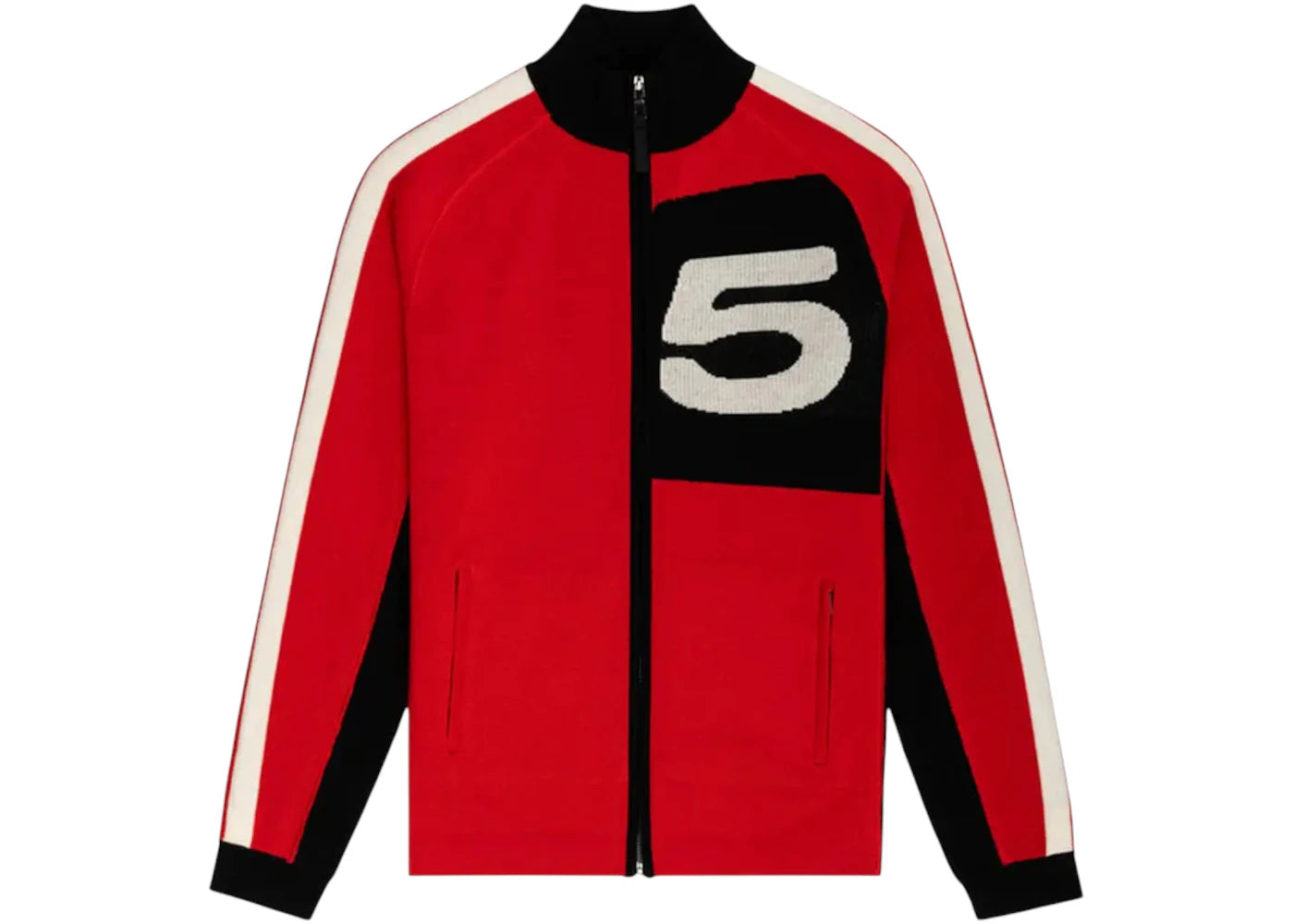 Sp5der Knit 5 Track Jacket Red