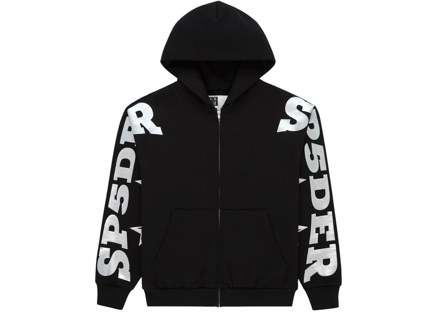 Sp5der MX555 Zip Hoodie Black