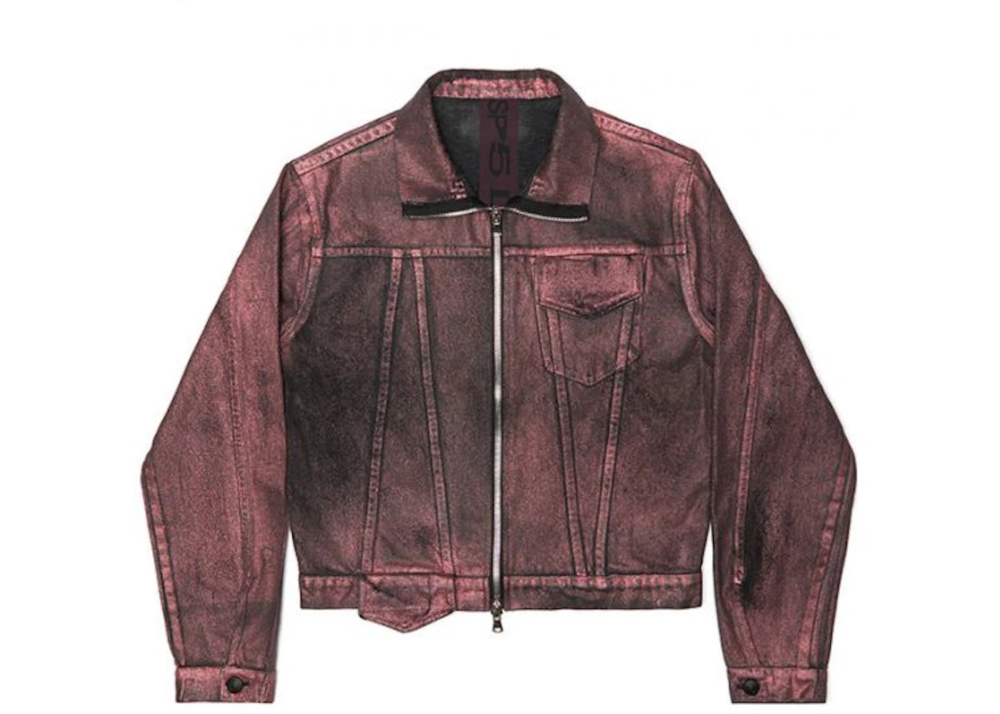 Sp5der Metallic Wash Denim Jacket Multi