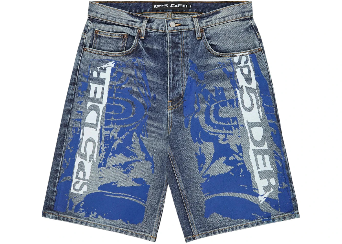 Sp5der Moto GT Denim Short Indigo