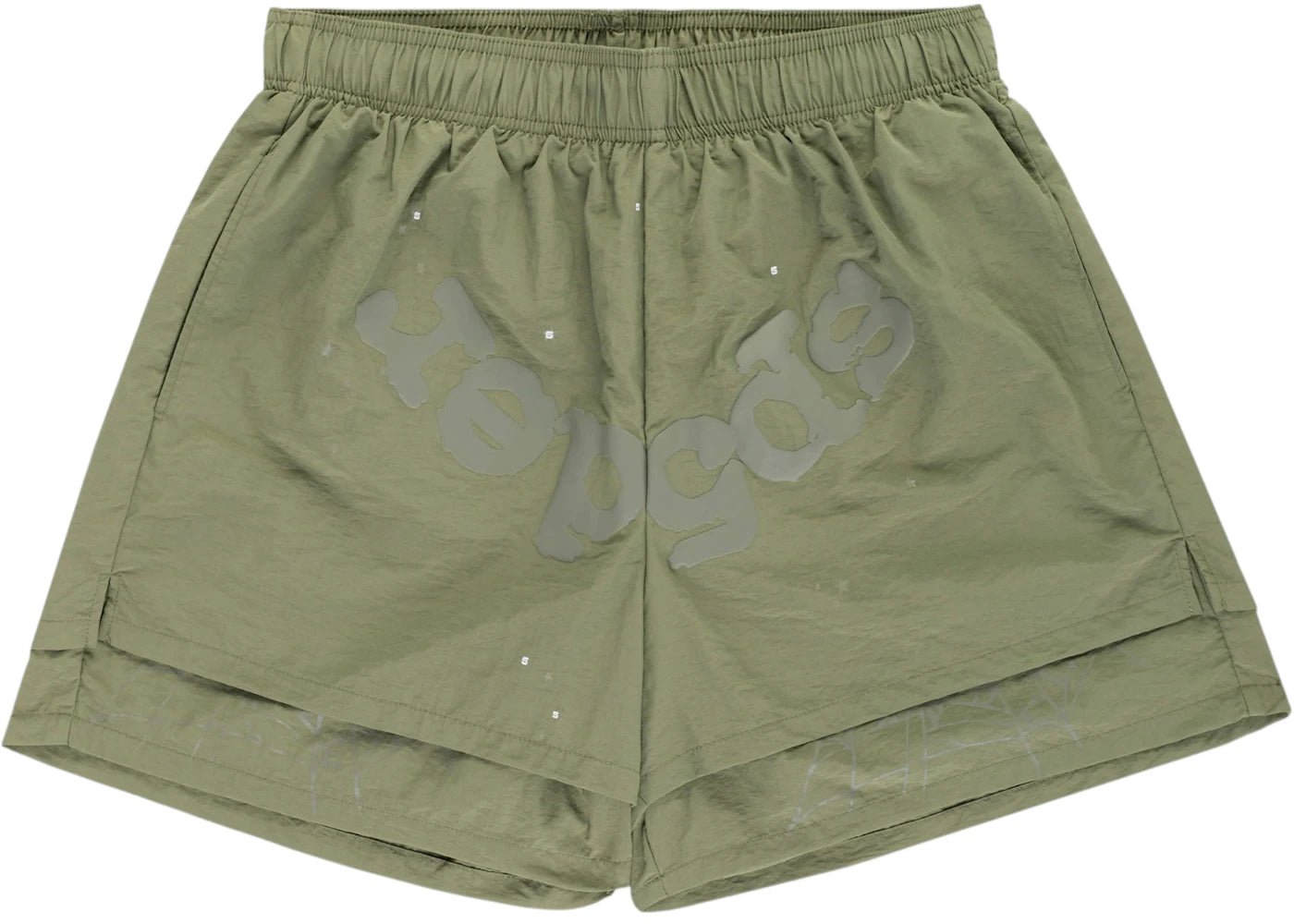 Sp5der OG Web Double Layer Short Sage