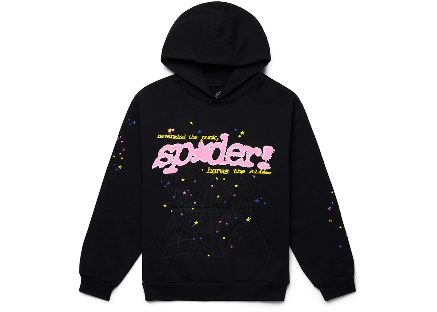 Sp5der P*NK V2 Hoodie Black