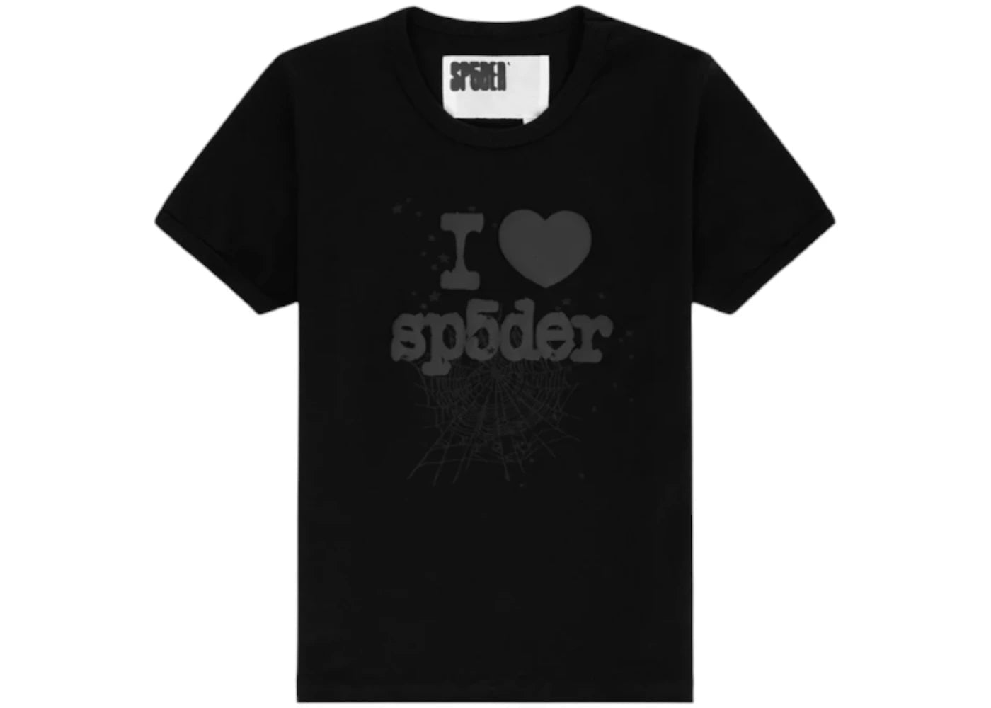 Sp5der Phantom Souvenir Baby Tee Black