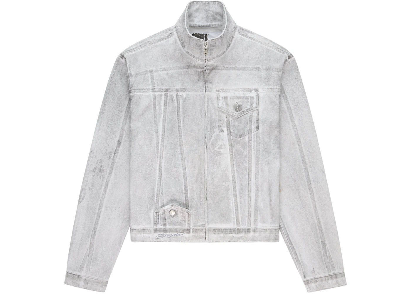 Sp5der Platinum Trucker Jacket Gunmetal