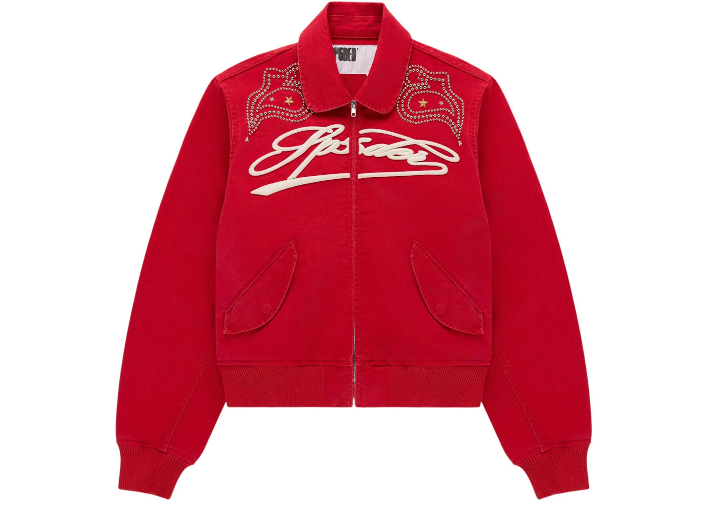 Sp5der R-05 Script Bomber Jacket Red