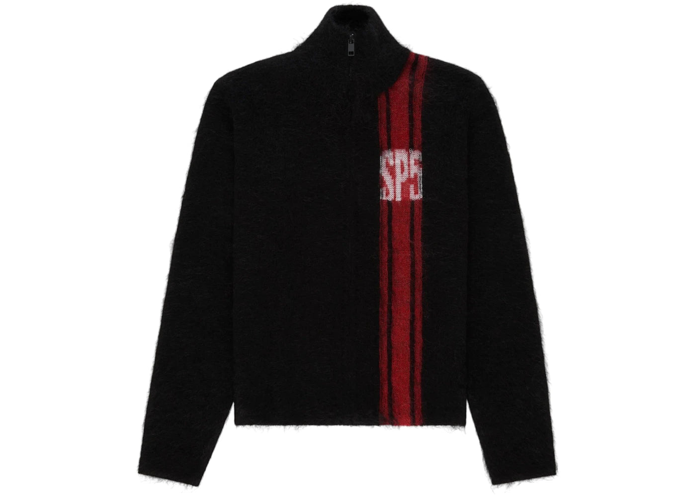 Sp5der Rally Knit Zip Sweater Black