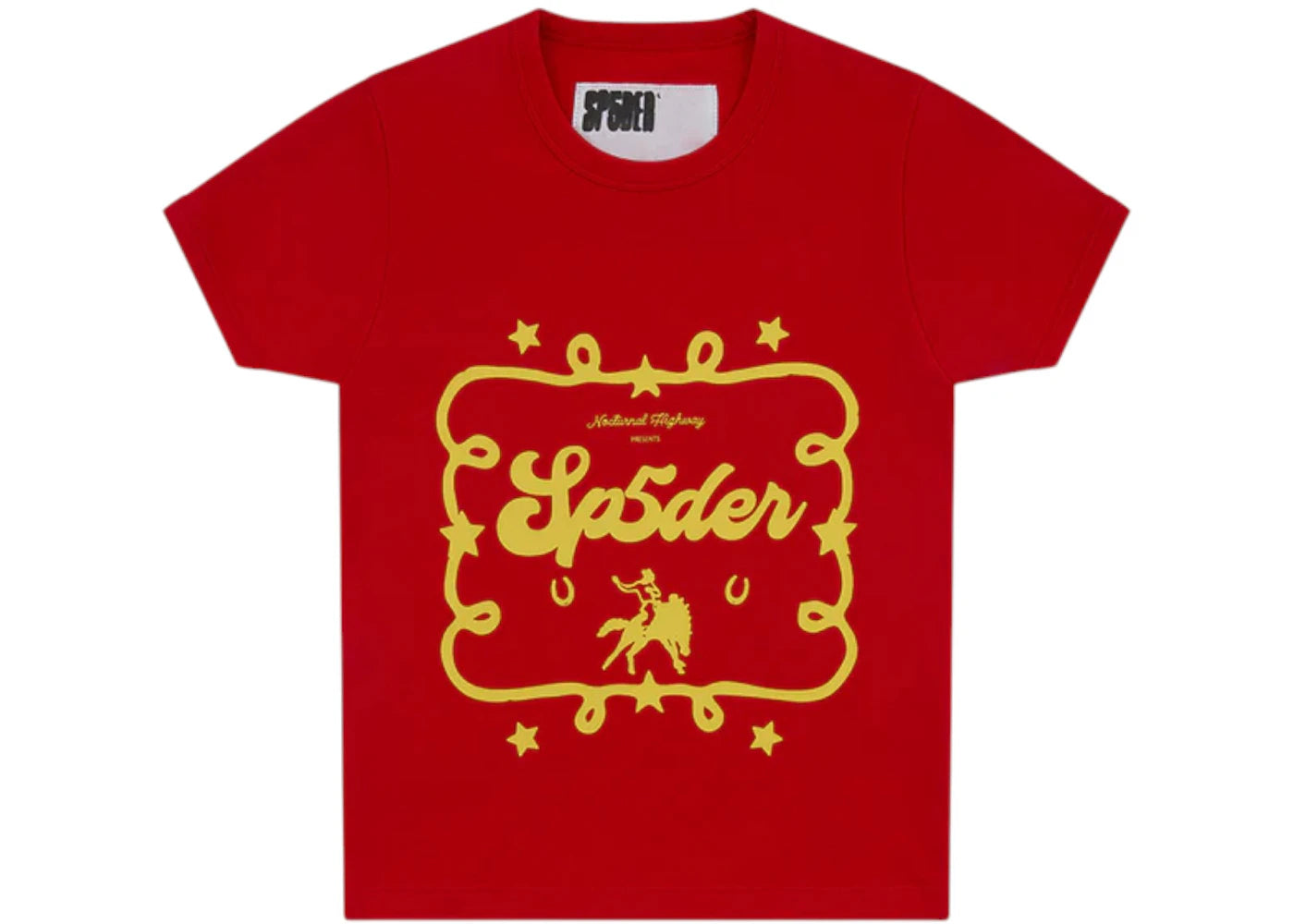 Sp5der Rodeo Poster Baby Tee Red