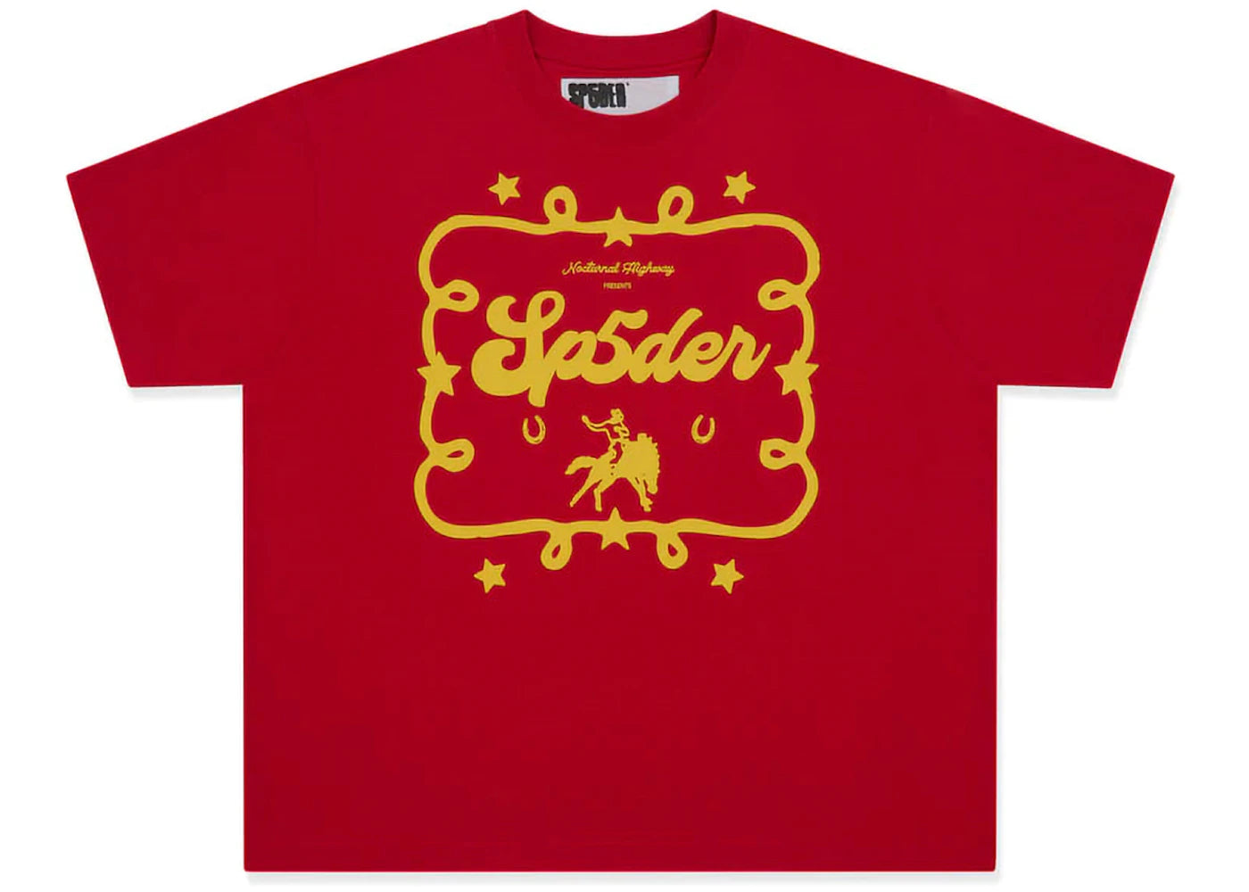 Sp5der Rodeo Poster Tee Red