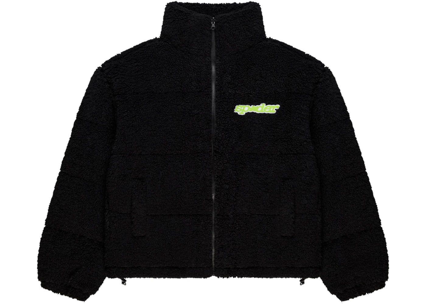 Sp5der Sherpa Puffer Jacket Black