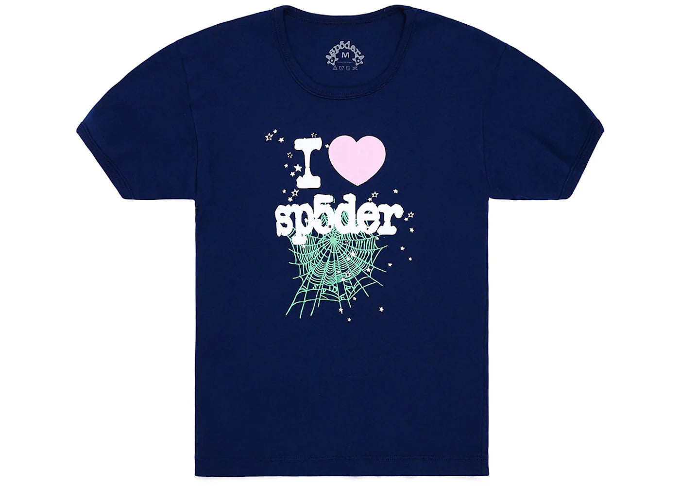 Sp5der Souvenir Baby Tee Navy