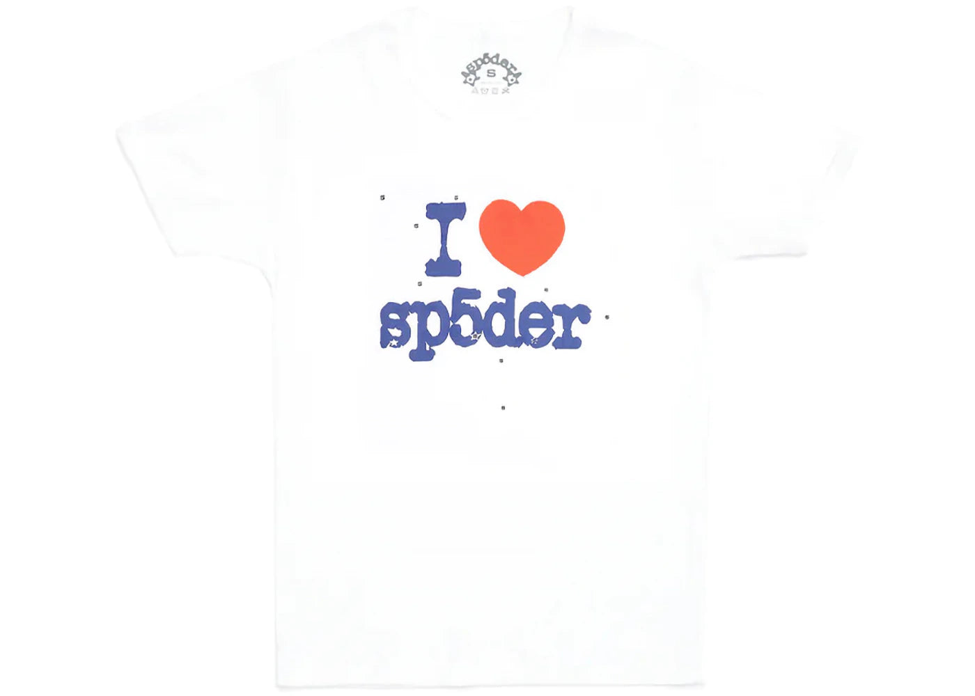 Sp5der Souvenir Baby Tee White