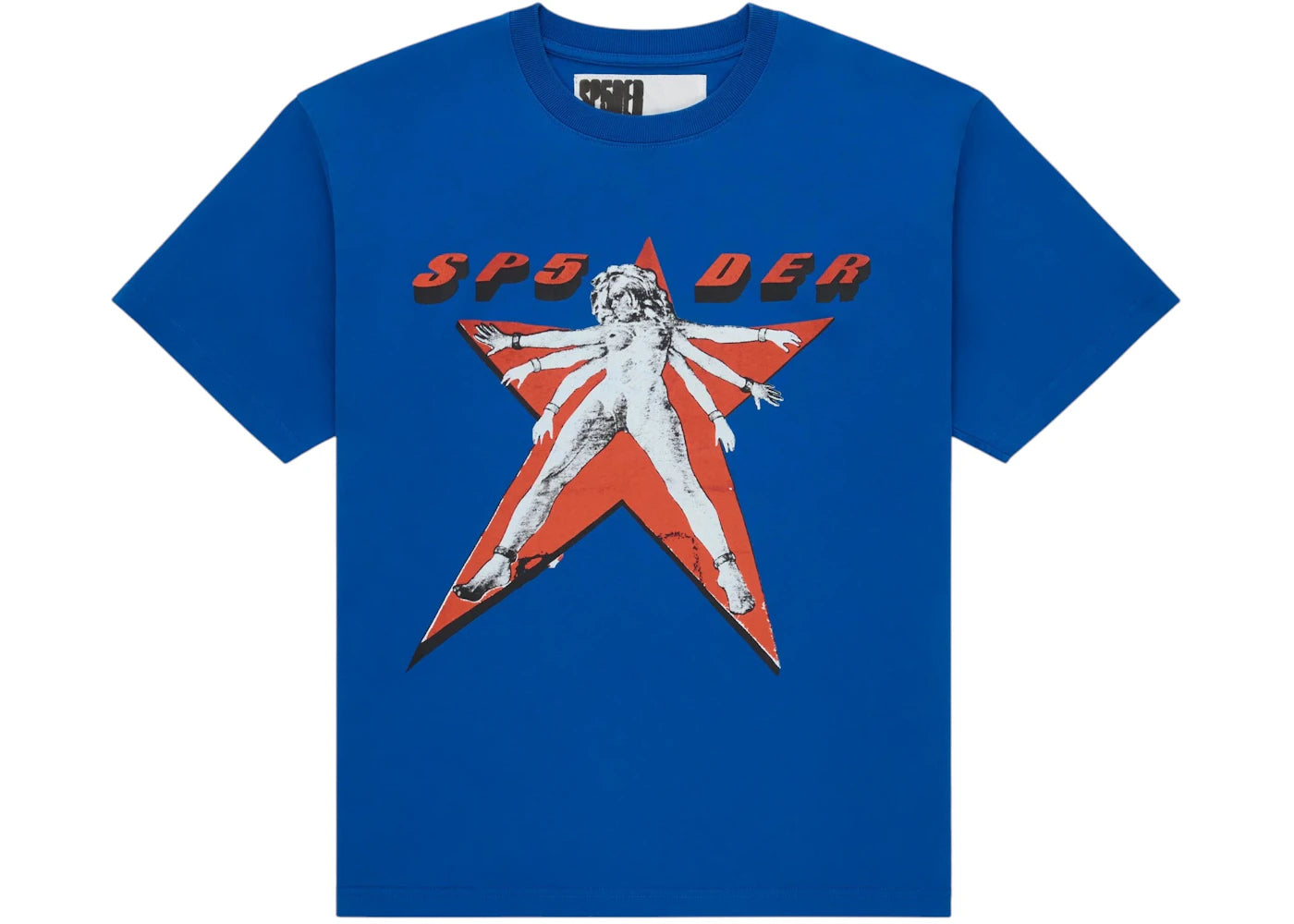 Sp5der Star Girl Tee Blue