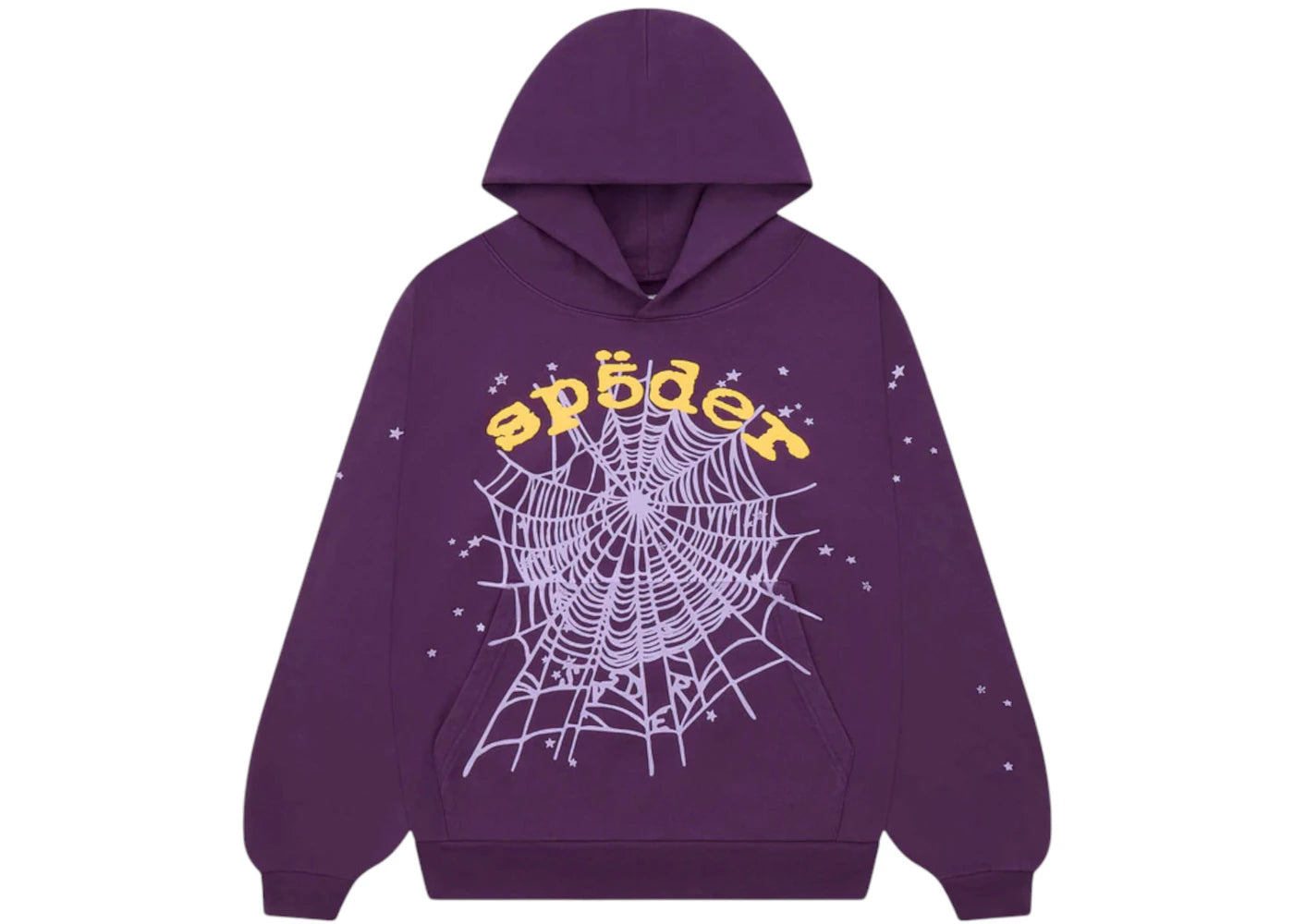 Sp5der Star OG Web V2 Hoodie Purple