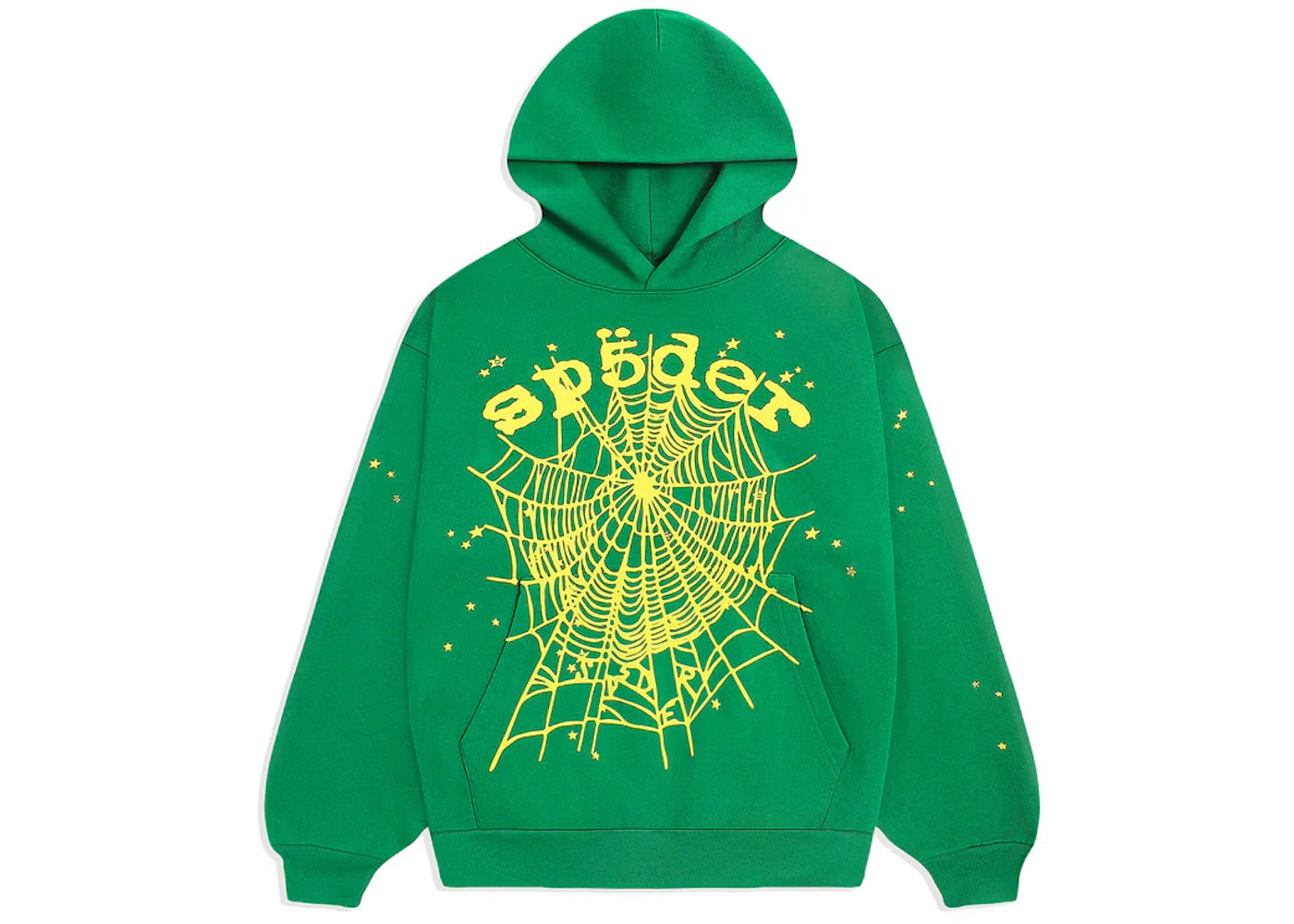 Sp5der Star OG Web V2 Hoodie Slime Green