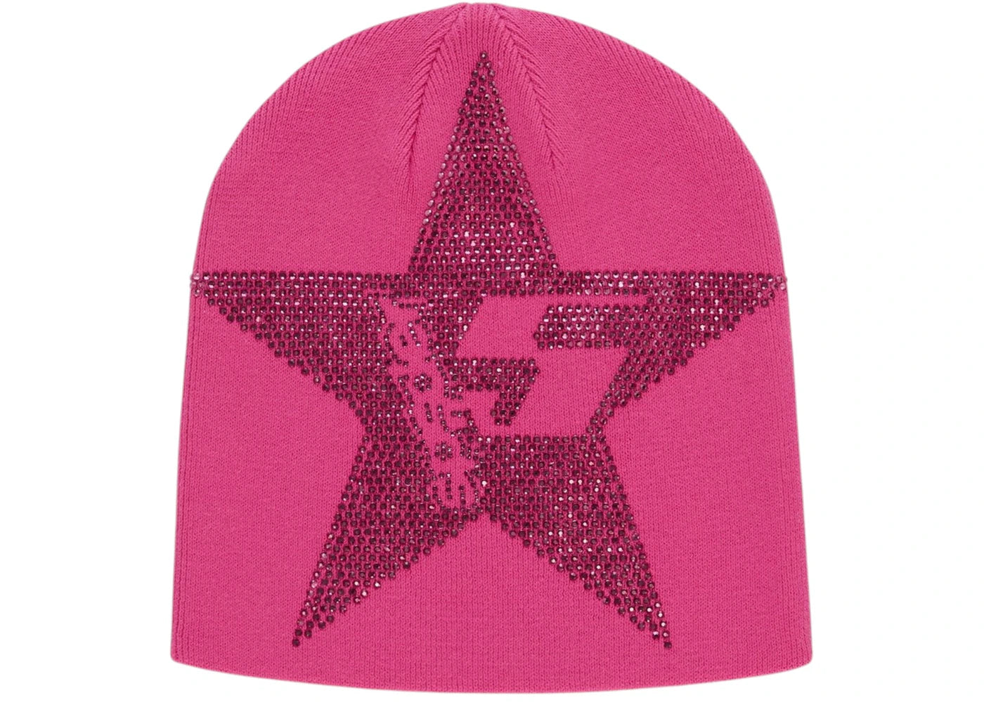 Sp5der Star Rhinestone Skully Pink