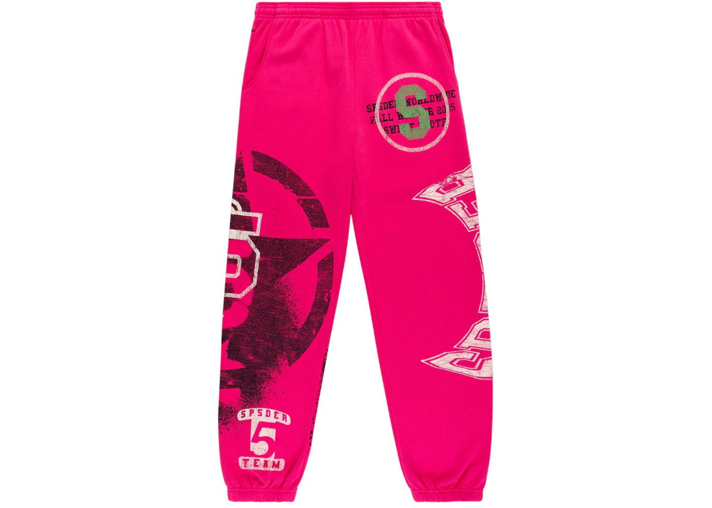 Sp5der Stencil Sweatpant Pink