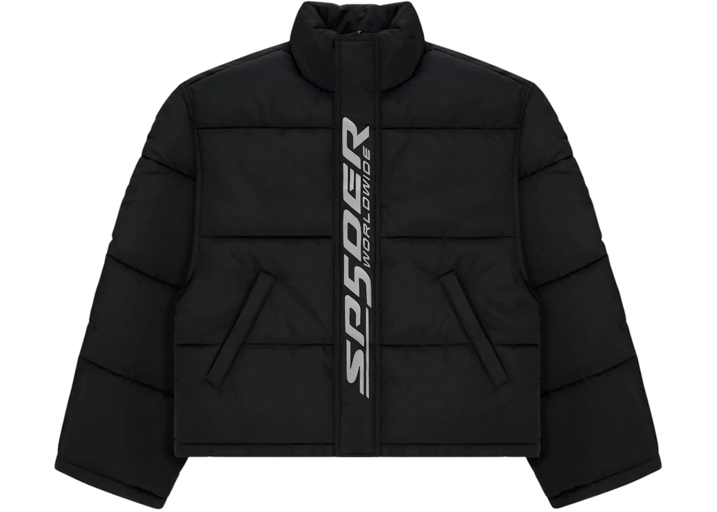 Sp5der Trackhawk Puffer Jacket Black